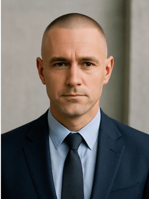 Mature male buzz cut